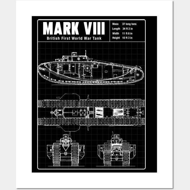 MARK VIII TANK Wall Art by theanomalius_merch